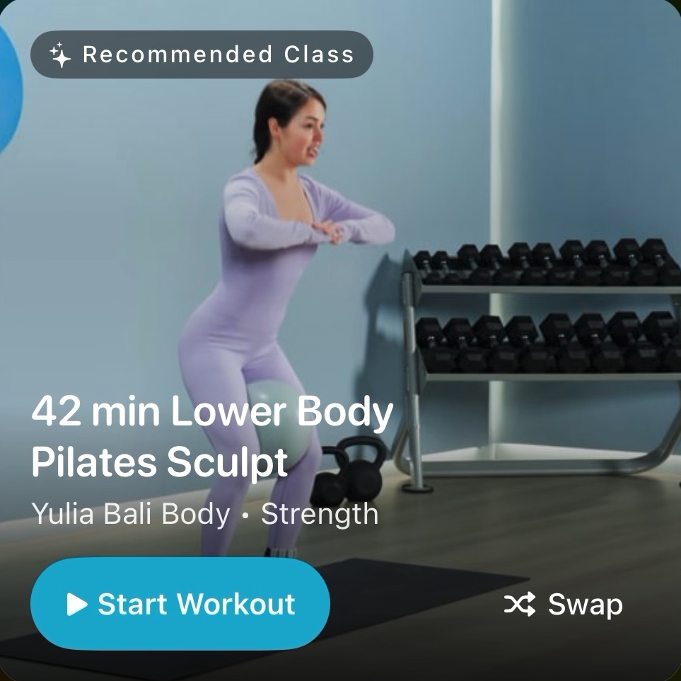 42 min Lower Body Pilates Sculpt with Yulia Bali Body, Strength